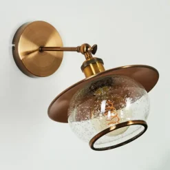 hofstein Applique murale Gryttje Bronze, 1 lumière