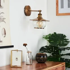 hofstein Applique murale Gryttje Bronze, 1 lumière