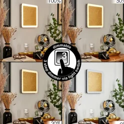 Lampes Dorées-Luce Design Applique murale Guacacallo LED Or, Noir, Blanc, 1 lumière