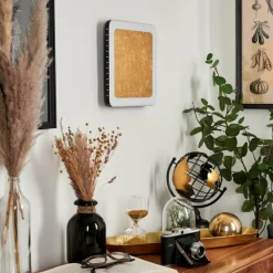 Lampes Dorées-hofstein Applique murale Guacacallo LED Or, Noir, Blanc, 1 lumière