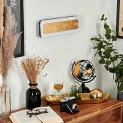 Lampes Dorées-hofstein Applique murale Guacacallo LED Or, Noir, Blanc, 1 lumière