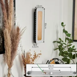 Lampes Dorées-hofstein Applique murale Guacacallo LED Or, Noir, Blanc, 1 lumière