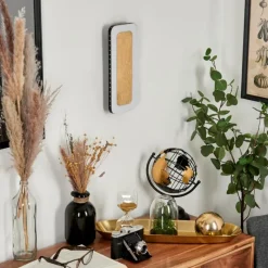 Lampes Dorées-hofstein Applique murale Guacacallo LED Or, Noir, Blanc, 1 lumière