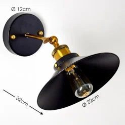 Lampes Dorées-hofstein Applique murale Gudem Or, 1 lumière