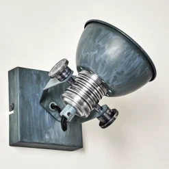 Lampes Industrielles-hofstein Applique murale Gudo Gris, Blanc, 1 lumière