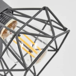 Lampes Vintages & Rétros-hofstein Applique murale Gullspang Anthracite, Chrome, 1 lumière