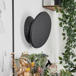 hofstein Applique murale Gusum LED Noir, 1 lumière