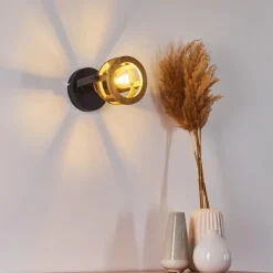 Lampes Industrielles-hofstein Applique murale Haervej Noir, 1 lumière