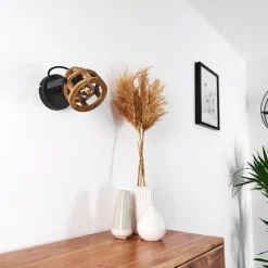 Lampes Industrielles-hofstein Applique murale Haervej Noir, 1 lumière