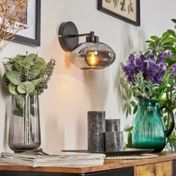 hofstein Applique murale Haikala Noir, 1 lumière