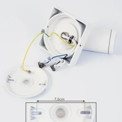 hofstein Applique murale Hakamken LED Blanc, 1 lumière