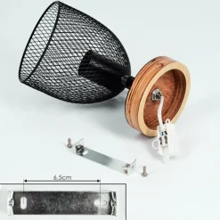 Lampes Vintages & Rétros-hofstein Applique murale Hakvaag Brun, Noir, 1 lumière