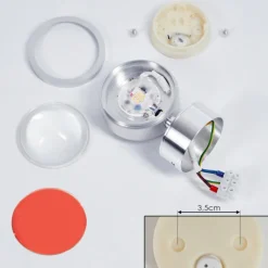 hofstein Applique murale Harare LED Chrome, 1 lumière