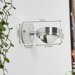 hofstein Applique murale Harare LED Chrome, 1 lumière
