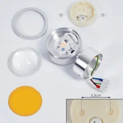 hofstein Applique murale Harare LED Chrome, 1 lumière