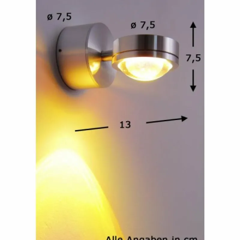 hofstein Applique murale Harare LED Aluminium, 1 lumière