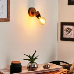 Lampes Industrielles-hofstein Applique murale Harran Chrome, Écru, 1 lumière