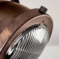 Lampes Industrielles-hofstein Applique murale Herford Bois clair, Cuivre, 1 lumière