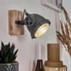 Lampes Industrielles-hofstein Applique murale Herford Gris, Bois clair, 1 lumière