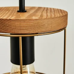 Lampes Vintages & Rétros-hofstein Applique murale Hodne Brun, Noir, 1 lumière