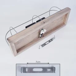 Lampes Vintages & Rétros-hofstein Applique murale Hodne Gris, Écru, Noir, 2 lumières