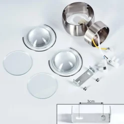 hofstein Applique murale Sapri Nickel mat, 1 lumière