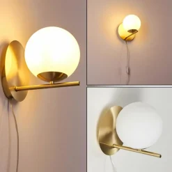 hofstein Applique murale Hogatza Laiton, 1 lumière