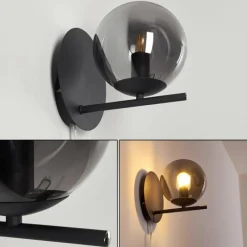 hofstein Applique murale Hogatza Noir, 1 lumière