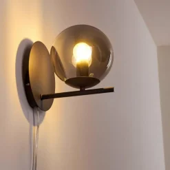 hofstein Applique murale Hogatza Noir, 1 lumière