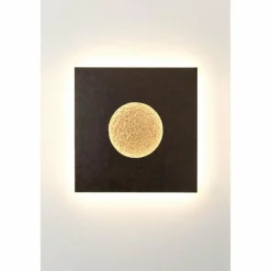 Lampes Dorées-Luminaires Holländer Applique murale Holländer LUNA LED Brun, Or, Noir, 1 lumière