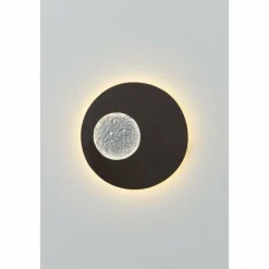 Luminaires Holländer Applique murale Holländer LUNA LED Brun, Noir, Argenté, 1 lumière* Appliques