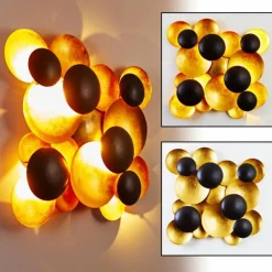 Lampes Dorées-Luminaires Holländer Applique murale Holländer BOLLADARIA LED Or, Noir, 9 lumières