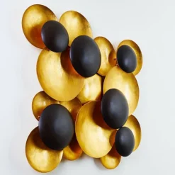 Lampes Dorées-Luminaires Holländer Applique murale Holländer BOLLADARIA LED Or, Noir, 9 lumières