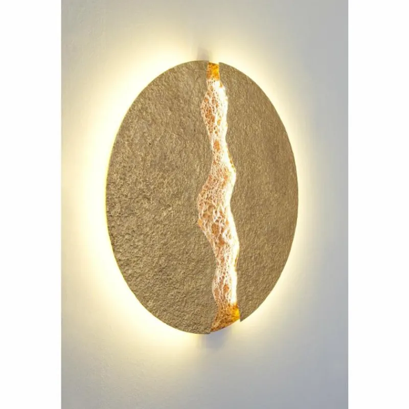 Lampes Dorées-Luminaires Holländer Applique murale Holländer ERUPTION GROSS LED Or, Rouge, 1 lumière