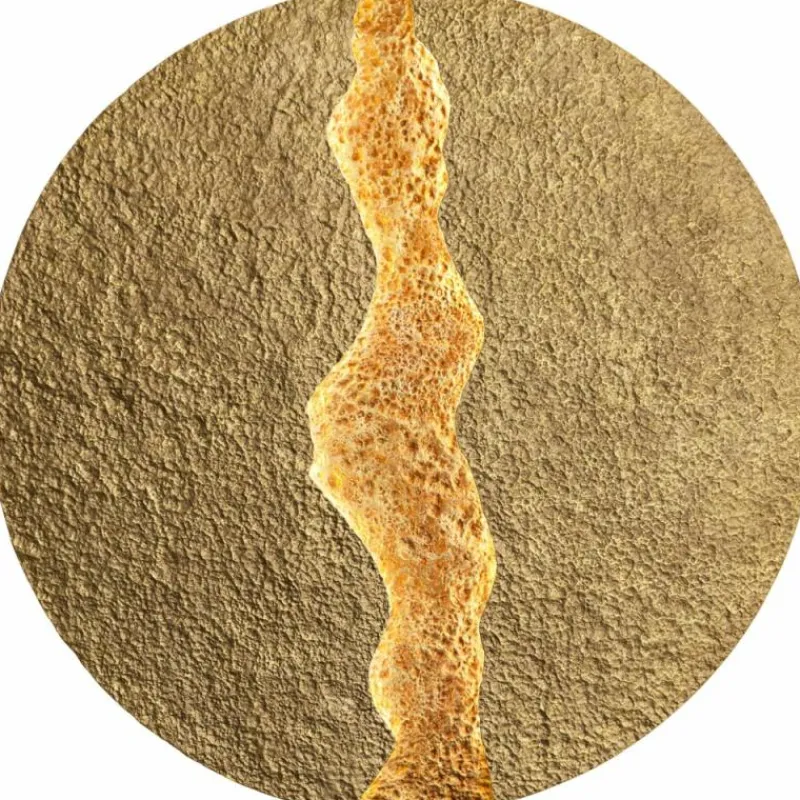 Lampes Dorées-Luminaires Holländer Applique murale Holländer ERUPTION GROSS LED Or, Rouge, 1 lumière