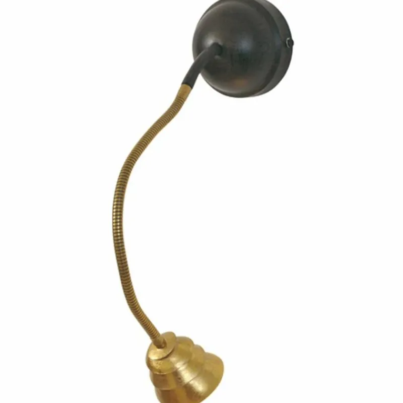 Lampes Dorées-Luminaires Holländer Applique murale Holländer SNAIL TWO Brun, Or, Noir, 1 lumière