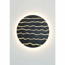 Lampes Dorées-Luminaires Holländer Applique murale Holländer ONDATA LED Brun, Or, Noir, 1 lumière