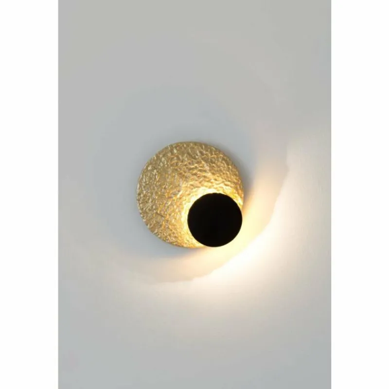 Lampes Dorées-Luminaires Holländer Applique murale Holländer METEOR LED Or, Noir, 1 lumière