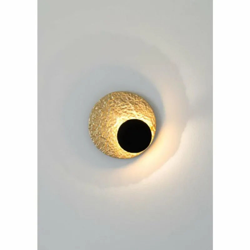 Lampes Dorées-Luminaires Holländer Applique murale Holländer METEOR LED Or, Noir, 1 lumière