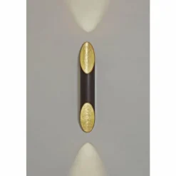 Lampes Dorées-Luminaires Holländer Applique murale Holländer ORGANO Anthracite, Or, 2 lumières