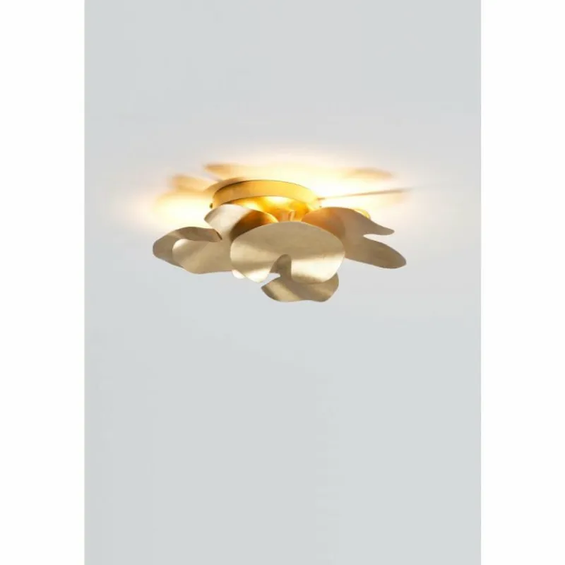 Luminaires Rustiques-Luminaires Holländer Applique murale Holländer CONTROVERSIA LED Or, 5 lumières