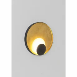 Lampes Dorées-Luminaires Holländer Applique murale Holländer STARE LED Brun, Or, Noir, 1 lumière