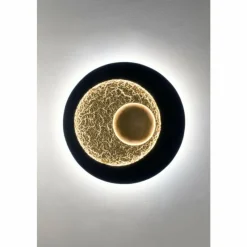 Lampes Dorées-Luminaires Holländer Applique murale Holländer URANO LED Brun, Or, Noir, 1 lumière