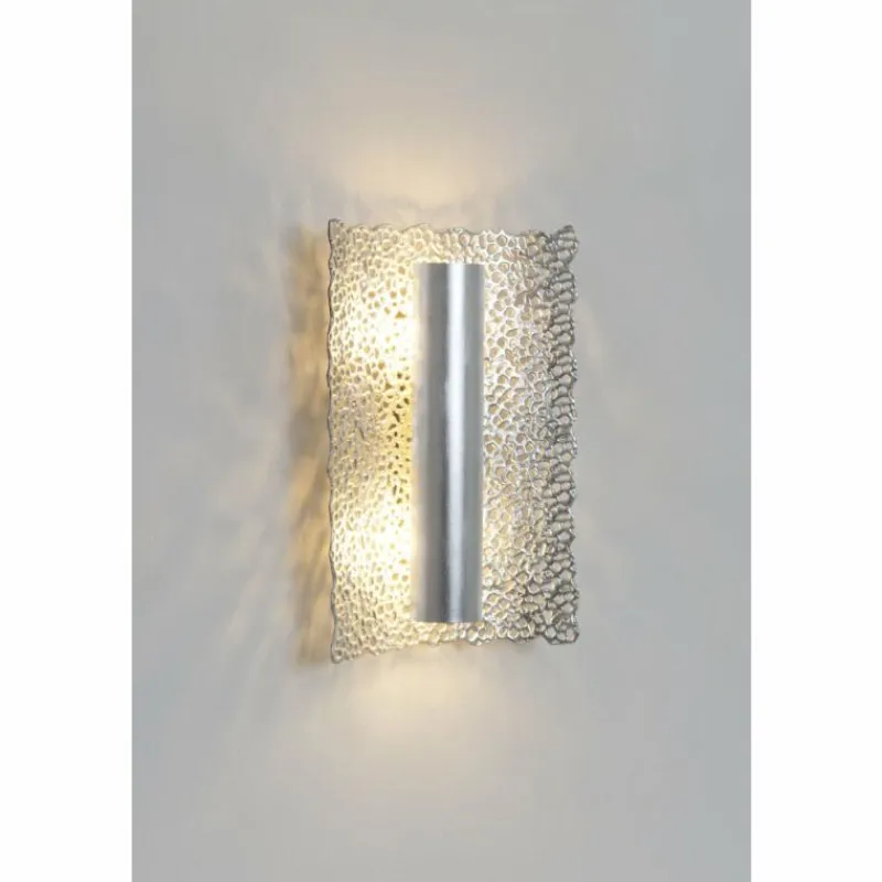 Luminaires Rustiques-Luminaires Holländer Applique murale Holländer UTOPISTICO Argenté, 2 lumières