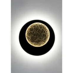 Lampes Dorées-Luminaires Holländer Applique murale Holländer PLENILUNIO LED Brun, Or, Noir, 2 lumières