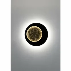 Lampes Dorées-Luminaires Holländer Applique murale Holländer PLENILUNIO LED Brun, Or, Noir, 2 lumières