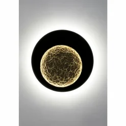 Lampes Dorées-Luminaires Holländer Applique murale Holländer PLENILUNIO LED Brun, Or, Noir, 2 lumières