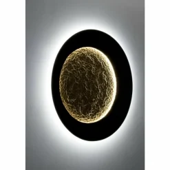 Lampes Dorées-Luminaires Holländer Applique murale Holländer PLENILUNIO LED Brun, Or, Noir, 2 lumières