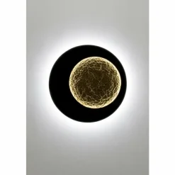 Lampes Dorées-Luminaires Holländer Applique murale Holländer PLENILUNIO LED Brun, Or, Noir, 2 lumières