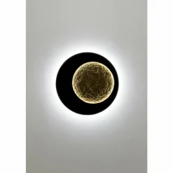 Lampes Dorées-Luminaires Holländer Applique murale Holländer PLENILUNIO LED Brun, Or, Noir, 2 lumières